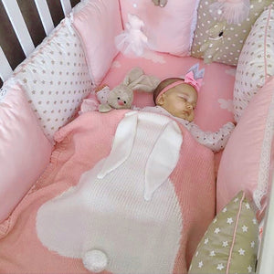 Rabbit Soft Warm Wool Swaddle Blankets
