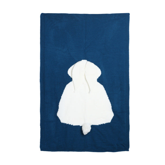 Rabbit Soft Warm Wool Swaddle Blankets