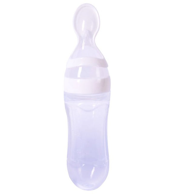 Toddler Silica Gel Feeding Bottle Spoon