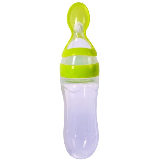 Toddler Silica Gel Feeding Bottle Spoon
