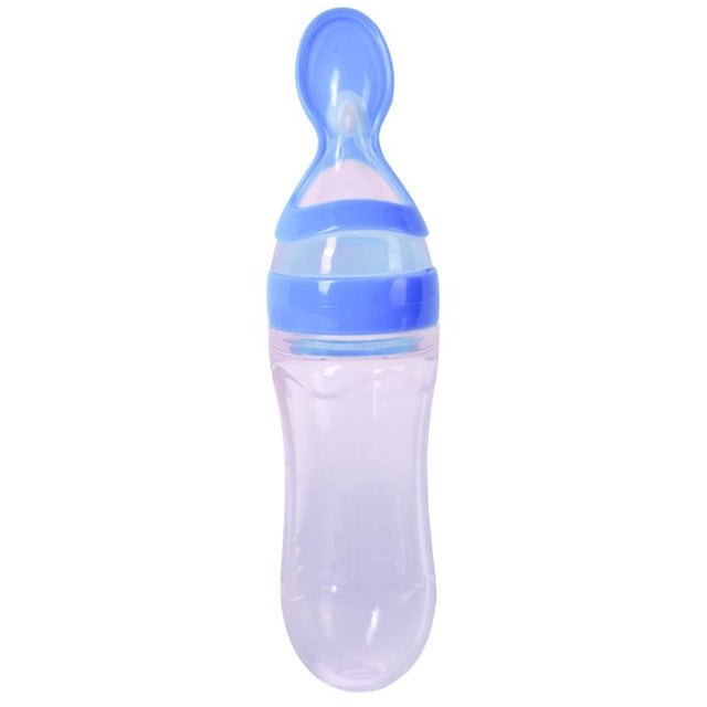 Toddler Silica Gel Feeding Bottle Spoon