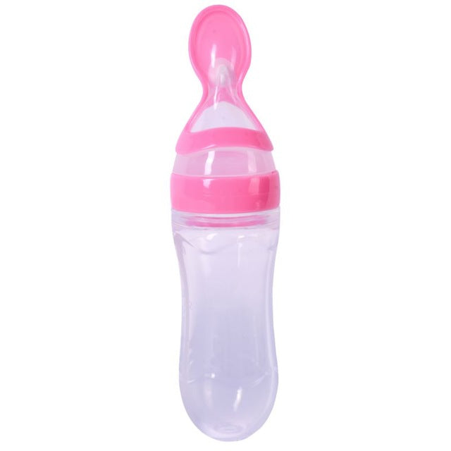 Toddler Silica Gel Feeding Bottle Spoon