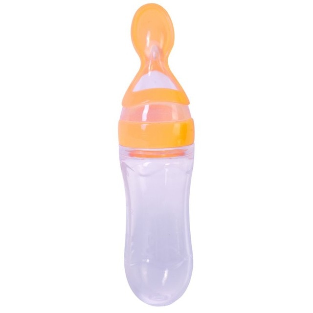 Toddler Silica Gel Feeding Bottle Spoon