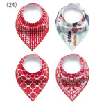 4pcs/lot Baby Bandana Bibs ins burp saliva towel cartoon Children cloths triangle cotton Boy and Girl bib babador accessories