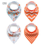 4pcs/lot Baby Bandana Bibs ins burp saliva towel cartoon Children cloths triangle cotton Boy and Girl bib babador accessories