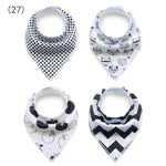 4pcs/lot Baby Bandana Bibs ins burp saliva towel cartoon Children cloths triangle cotton Boy and Girl bib babador accessories