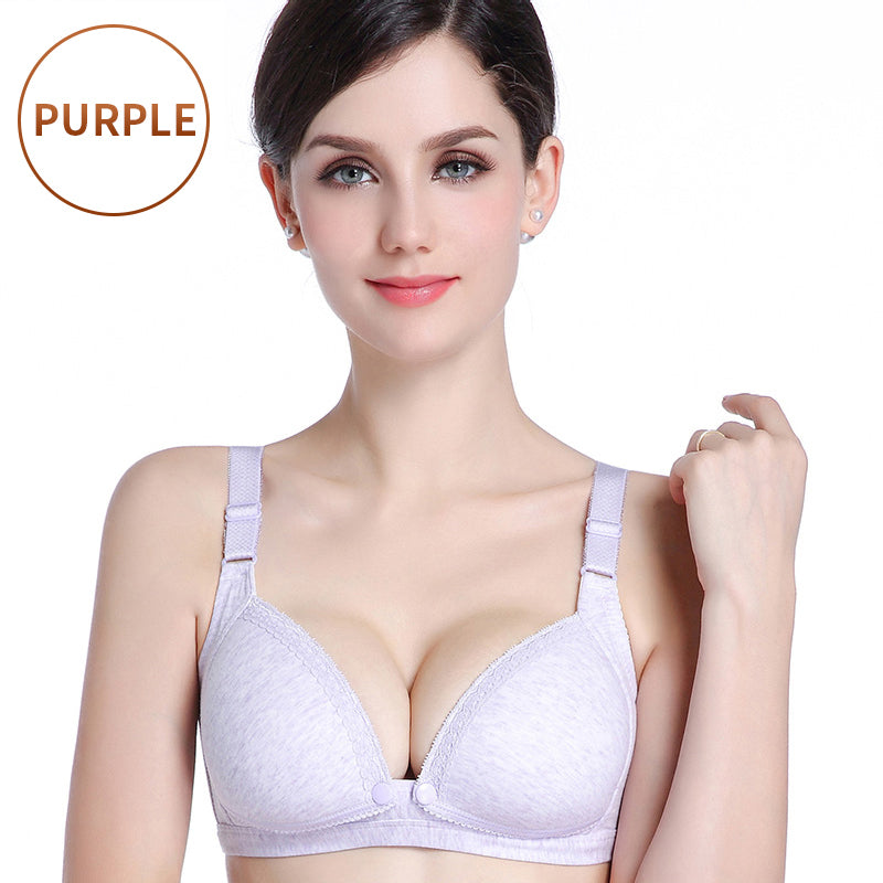 2018 Breast Feeding Cotton Maternity Bras Prevent Sagging Women Soutien Strip Print Nursing Bra Pregnant Underwear For Mom