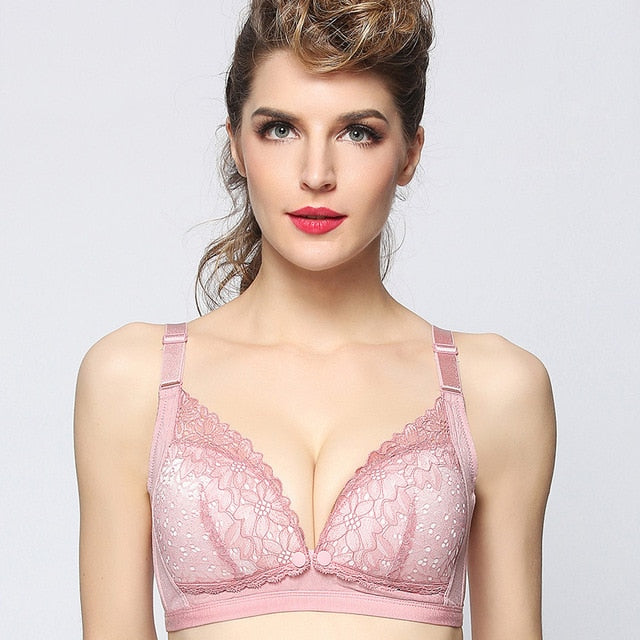 2018 New Pregnant Underwear Clothes Lace Maternity Nursing Bra Front Button Cotton Breastfeeding bra For Pregnant women Clothing