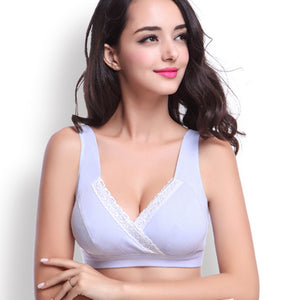2018 New Breast Feeding Maternity Nursing Bra sleep bra for nursing pregnant women Breastfeeding cotton Wire free Bras underwear