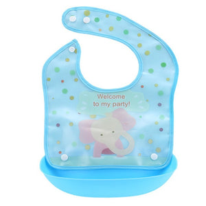 Cartoon Newborn Baby Bibs Silicone Waterproof  Baby Feeding Bib Boy Girl Bavoir Bib Infantil Menina Baberos Bebes Bandana Apron