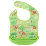 Cartoon Newborn Baby Bibs Silicone Waterproof  Baby Feeding Bib Boy Girl Bavoir Bib Infantil Menina Baberos Bebes Bandana Apron