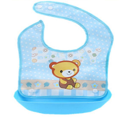 Cartoon Newborn Baby Bibs Silicone Waterproof  Baby Feeding Bib Boy Girl Bavoir Bib Infantil Menina Baberos Bebes Bandana Apron
