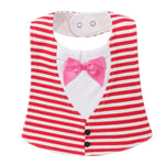 Bib Baby Bibs Baberos Babador Bavoir Slabber Waterproof Cotton Stripe printing Infant Cloths 0-24 months