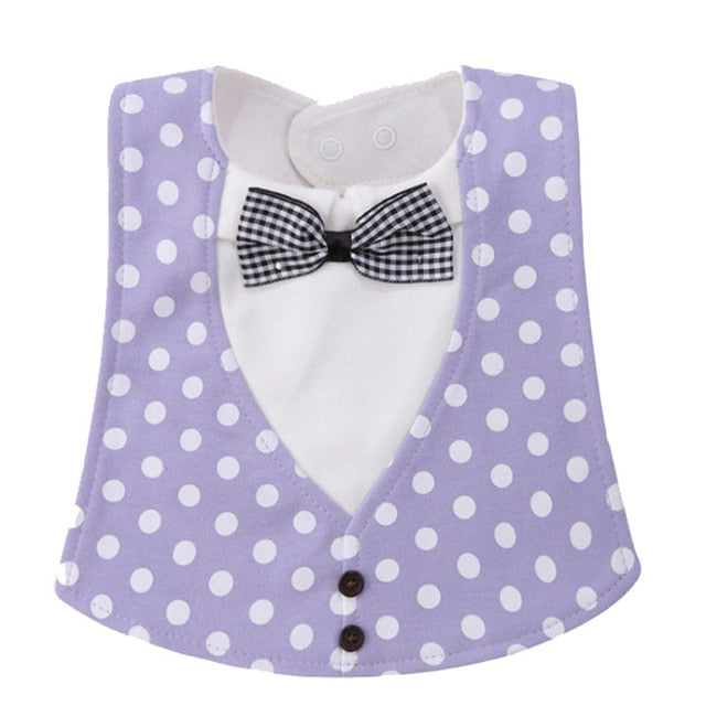 Bib Baby Bibs Baberos Babador Bavoir Slabber Waterproof Cotton Stripe printing Infant Cloths 0-24 months