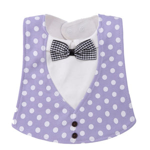 Bib Baby Bibs Baberos Babador Bavoir Slabber Waterproof Cotton Stripe printing Infant Cloths 0-24 months