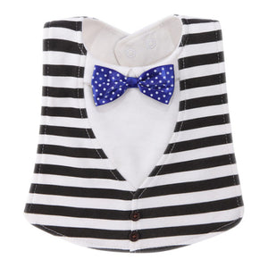 Bib Baby Bibs Baberos Babador Bavoir Slabber Waterproof Cotton Stripe printing Infant Cloths 0-24 months