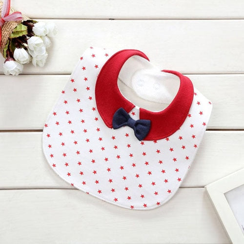 2018 Lovely baby bib Toddler Infant burp cloths  cotton waterproof baberos Neonatal bibs