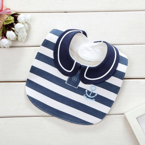 2018 Lovely baby bib Toddler Infant burp cloths  cotton waterproof baberos Neonatal bibs