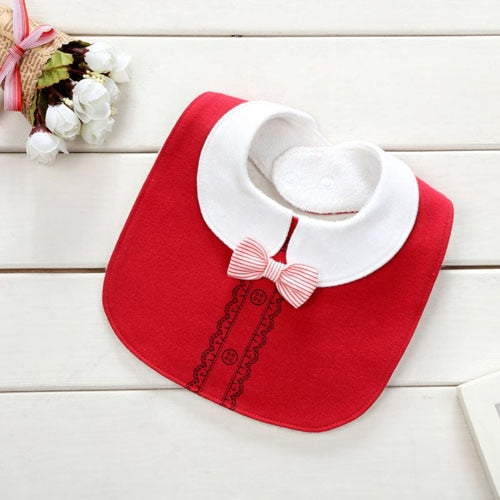 2018 Lovely baby bib Toddler Infant burp cloths  cotton waterproof baberos Neonatal bibs