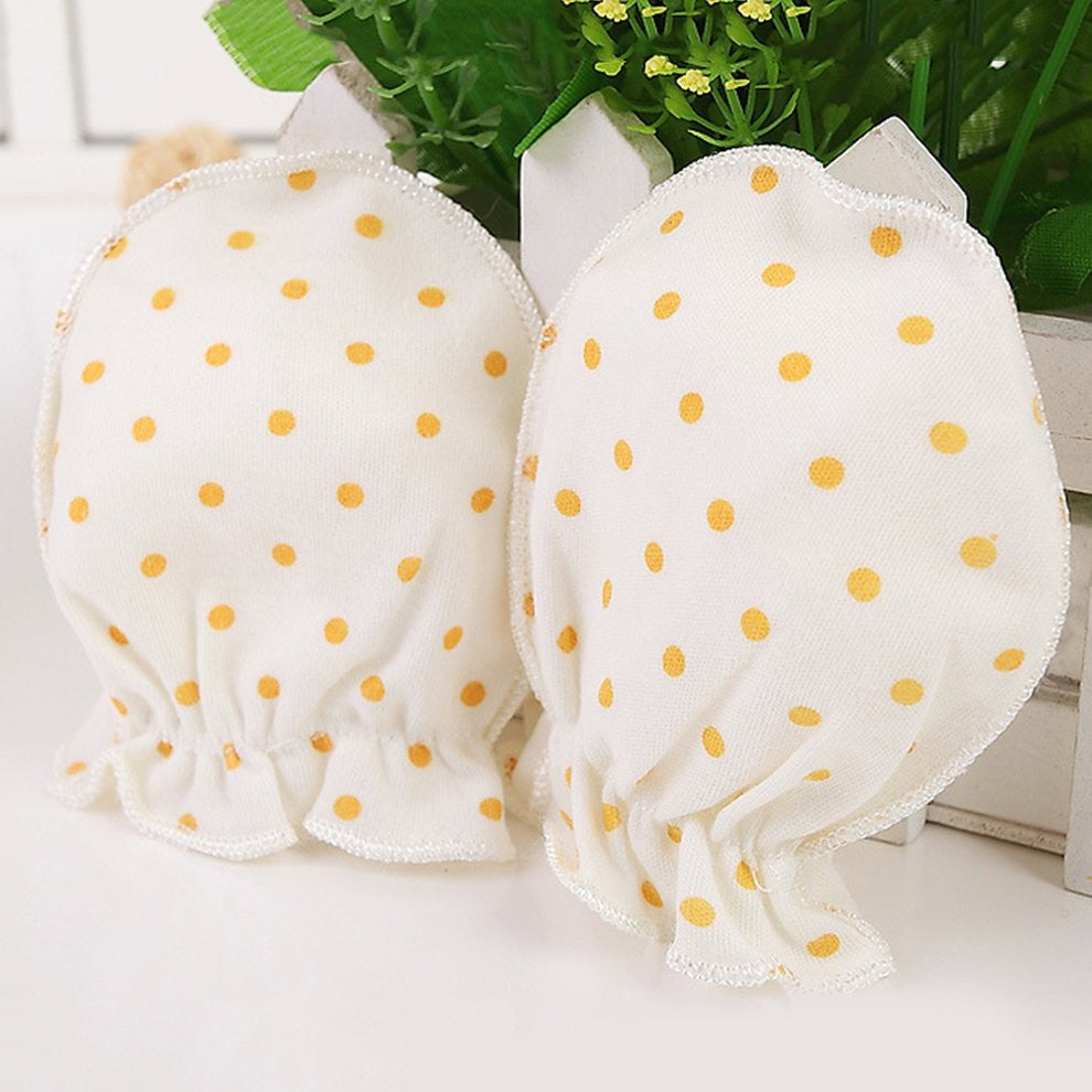 Winter Full Cotton Newborn Baby Boys Girls Anti Grasping Gloves Breathable Keep Warm Infant Face Protect Gloves 0-3 Months