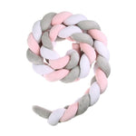Baby Bed Bumper Weaving Rope Knot Crib Protector Infants Safety Crashproof Newborns Room Decoration Photography Prop Toy