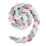 Baby Bed Bumper Weaving Rope Knot Crib Protector Infants Safety Crashproof Newborns Room Decoration Photography Prop Toy