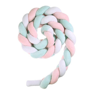 Baby Bed Bumper Weaving Rope Knot Crib Protector Infants Safety Crashproof Newborns Room Decoration Photography Prop Toy