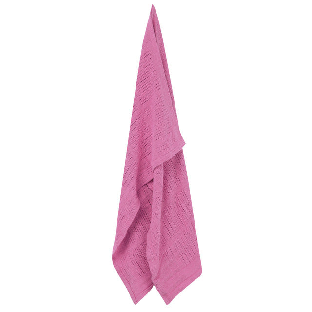Baby Blanket Kids Summer Spring Soft Cotton Blankets Newborn Baby Swaddle Sleeping Bed Hole Wrap Children Bedding Bath Towels