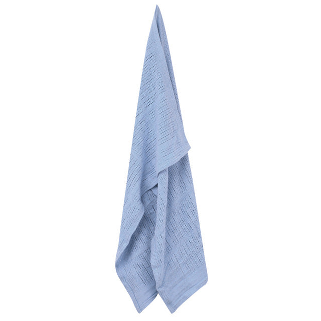 Baby Blanket Kids Summer Spring Soft Cotton Blankets Newborn Baby Swaddle Sleeping Bed Hole Wrap Children Bedding Bath Towels