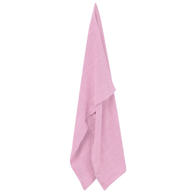 Baby Blanket Kids Summer Spring Soft Cotton Blankets Newborn Baby Swaddle Sleeping Bed Hole Wrap Children Bedding Bath Towels