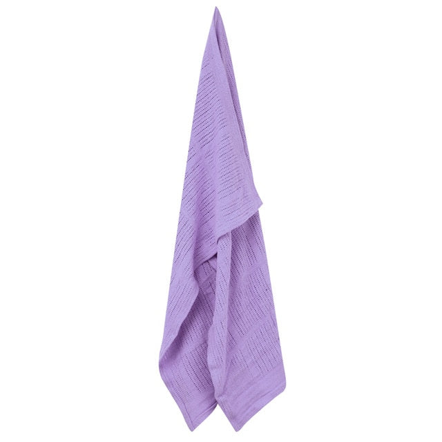 Baby Blanket Kids Summer Spring Soft Cotton Blankets Newborn Baby Swaddle Sleeping Bed Hole Wrap Children Bedding Bath Towels