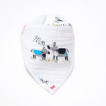 Muslinlife 6 Layers Triangle Bibs Bandana Infant, Newborn Bibs Soft Bamboo Cotton Child Boys &Girls Towel