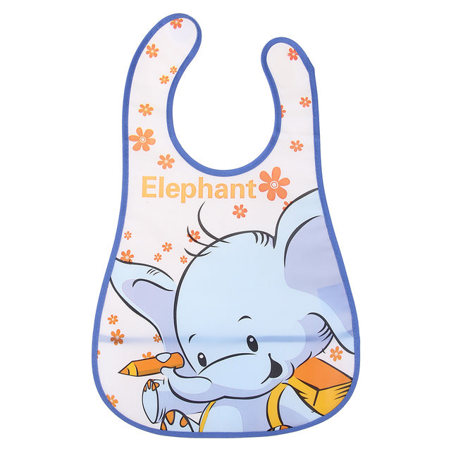 Baby EVA Waterproof Lunch Feeding Bibs Newborn Baby Cute Cartoon Feeding Cloth Towels Children Apron Kids Feeding Accessories