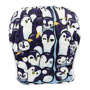 Ohbabyka Baby Swim Diaper Waterproof Adjustable Cloth Diapers Pool Pant Swimming Diaper Cover Reusable Washable Baby Nappies