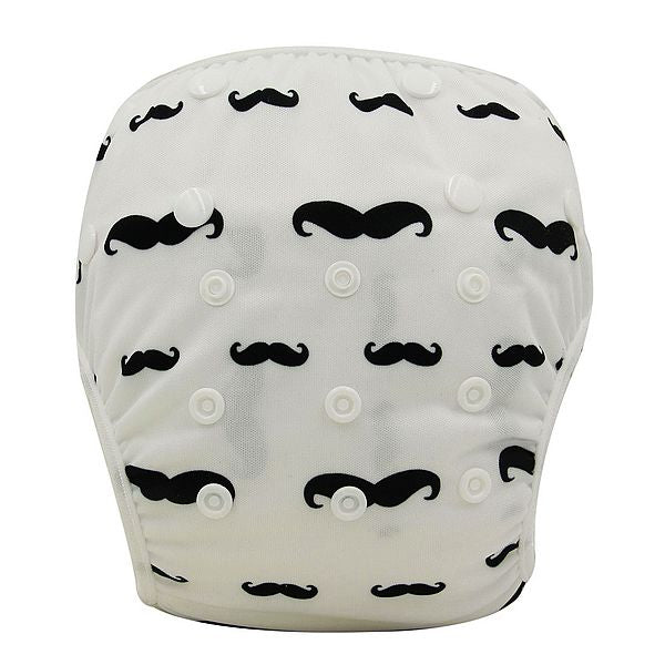 Ohbabyka Baby Swim Diaper Waterproof Adjustable Cloth Diapers Pool Pant Swimming Diaper Cover Reusable Washable Baby Nappies