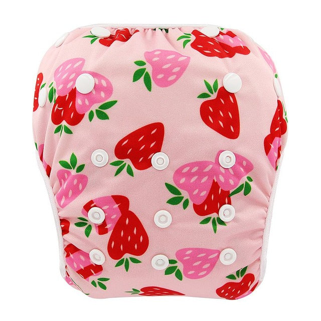 Ohbabyka Baby Swim Diaper Waterproof Adjustable Cloth Diapers Pool Pant Swimming Diaper Cover Reusable Washable Baby Nappies