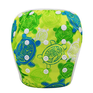 Ohbabyka Baby Swim Diaper Waterproof Adjustable Cloth Diapers Pool Pant Swimming Diaper Cover Reusable Washable Baby Nappies