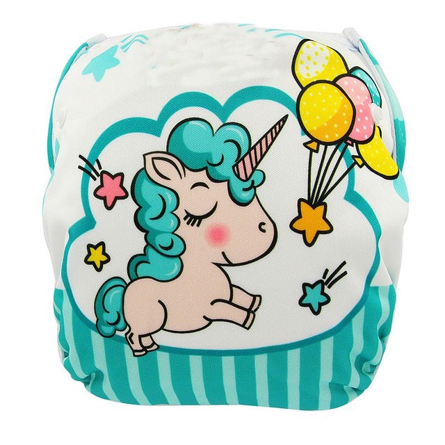 Ohbabyka Baby Swim Diaper Waterproof Adjustable Cloth Diapers Pool Pant Swimming Diaper Cover Reusable Washable Baby Nappies