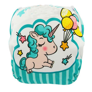Ohbabyka Baby Swim Diaper Waterproof Adjustable Cloth Diapers Pool Pant Swimming Diaper Cover Reusable Washable Baby Nappies
