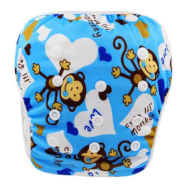 Ohbabyka Baby Swim Diaper Waterproof Adjustable Cloth Diapers Pool Pant Swimming Diaper Cover Reusable Washable Baby Nappies