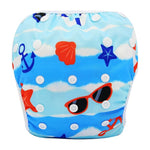 Ohbabyka Baby Swim Diaper Waterproof Adjustable Cloth Diapers Pool Pant Swimming Diaper Cover Reusable Washable Baby Nappies