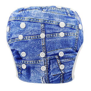 Ohbabyka Baby Swim Diaper Waterproof Adjustable Cloth Diapers Pool Pant Swimming Diaper Cover Reusable Washable Baby Nappies