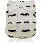 Ohbabyka Baby Diapers Reusable Nappies Changing Christmas Unicorn Print Newborn Cloth Diaper Washable Pocket Diaper Cover
