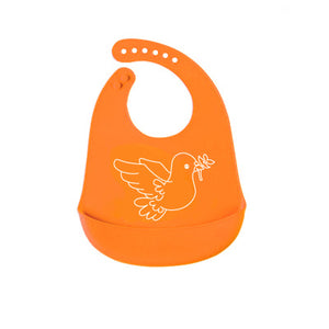 Safety Softness Silica Gel Cartoon Baby Bib Boys Girls Waterproof Bibs Children Burp Cloths Toddler Feeding Bib Baby Accessories