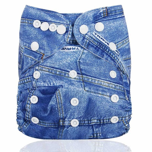 Bear Leader Baby Nappies 2018 Cartoon Unisex One Size Baby Washable Cloth Nappy Reusable Pocket Diaper Suit 0-2 years 3-15kg