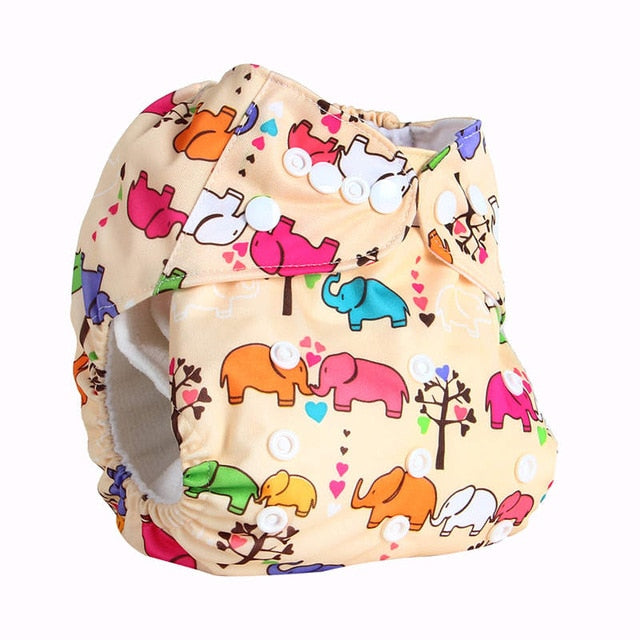 Bear Leader Baby Nappies 2018 Cartoon Unisex One Size Baby Washable Cloth Nappy Reusable Pocket Diaper Suit 0-2 years 3-15kg