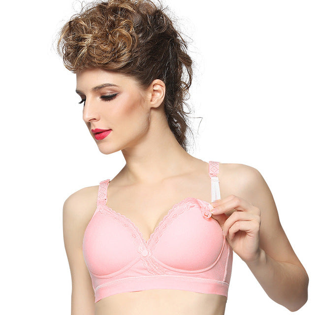 2018 New Maternity nursing bra Cotton Breastfeeding bra for Pregnant women Pregnancy Breast feeding underwear clothing