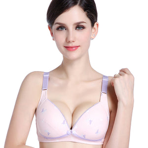 2018 Cotton Breastfeeding Maternity Bra Nursing Bras for pregnant women front opening Pregnancy feeding bra underwear clothing