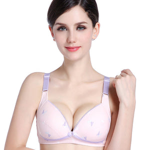 2018 Cotton Breastfeeding Maternity Bra Nursing Bras for pregnant women front opening Pregnancy feeding bra underwear clothing