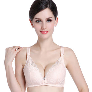 2018 NEW Pregnant Underwear Clothes Lace Maternity Nursing Bra Front Button Cotton Breastfeeding bra For Pregnant women Clothing